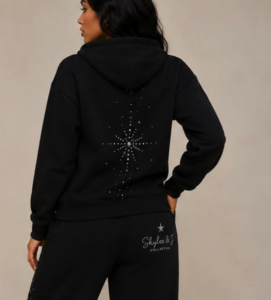 Black Midnight star Zip Set