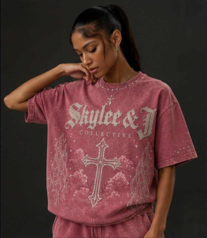 ROSE LUXE GRAPHIC TEE