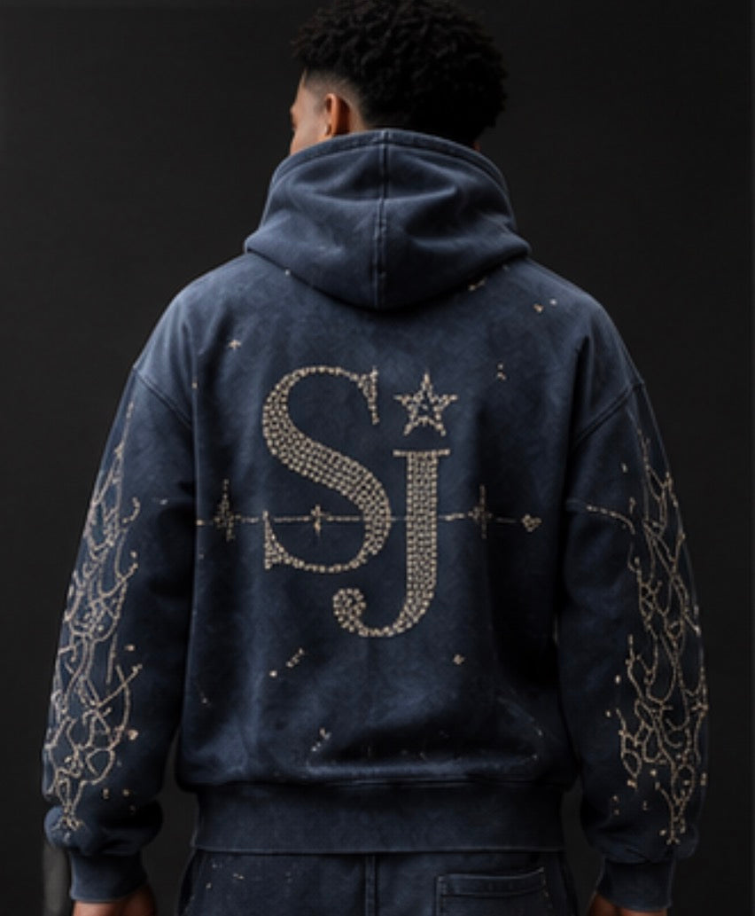 MidNight Star Zip Hoodie