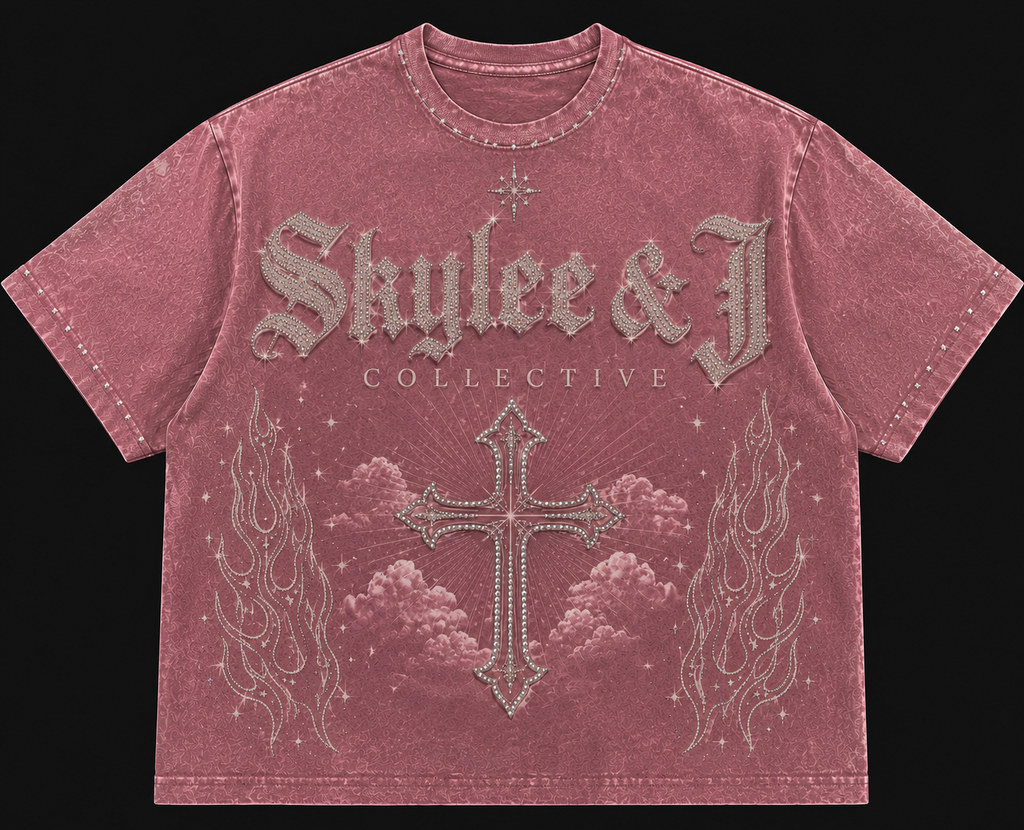 Angel T-shirt vintage pink