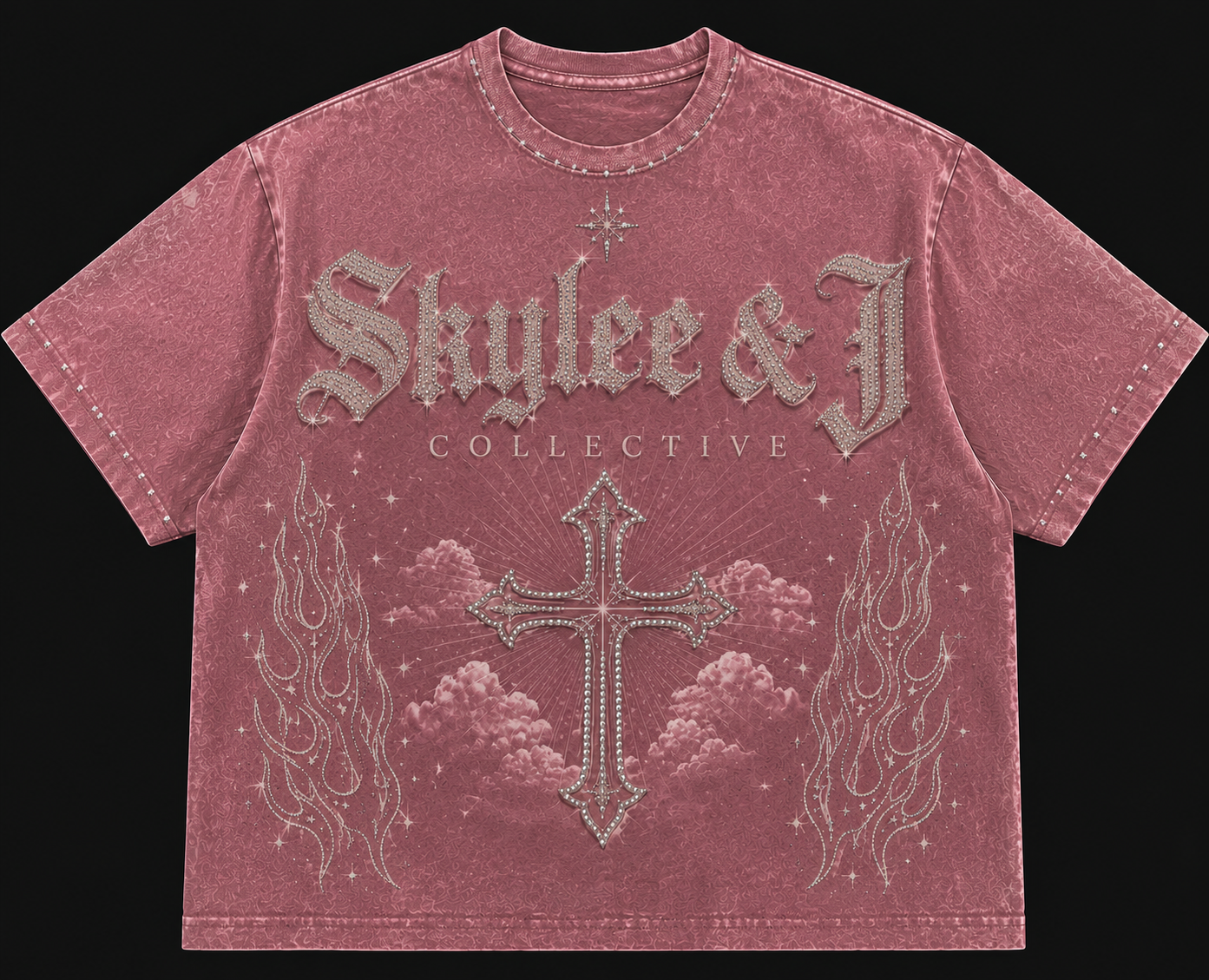 Angel T-shirt vintage pink