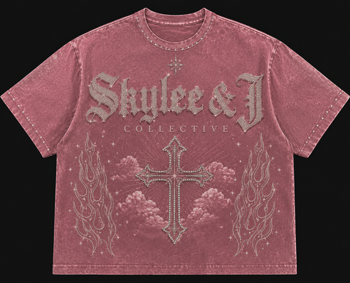 Angel T-shirt vintage pink