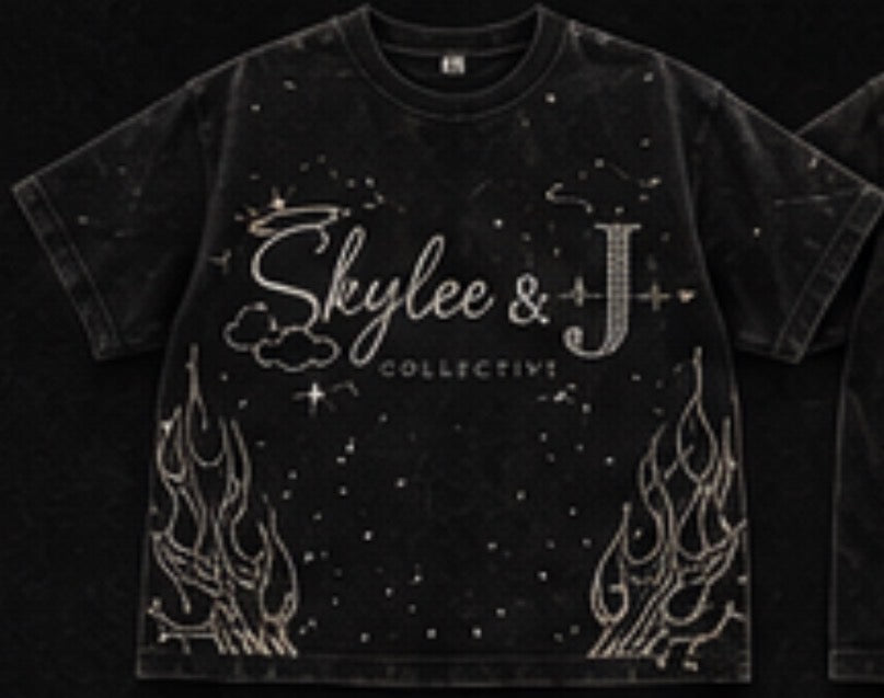 Night Sky Tee Vintage Black